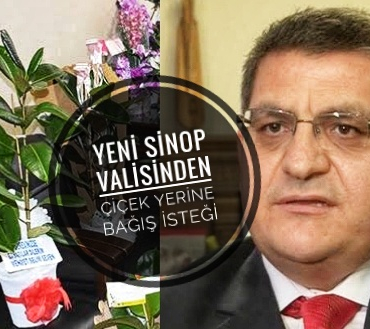 Sinop yeni valisinden çiçek mesajı
