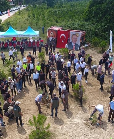 SİNOP’TA 15 TEMMUZ ŞEHİTLERİ İÇİN 251 FİDAN TOPRAKLA BULUŞTU