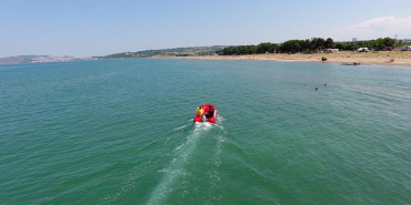 SİNOP BELEDİYESİNDEN GERÇEĞİ ARATMAYAN BOĞULMA TATBİKATI
