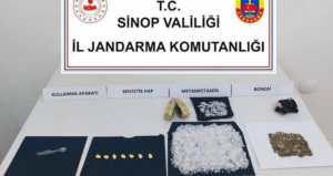 SİNOP-ÇORUM KARAYOLU ÜZERİNDE UYUŞTURUCU OPERASYONU