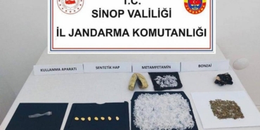 SİNOP-ÇORUM KARAYOLU ÜZERİNDE UYUŞTURUCU OPERASYONU
