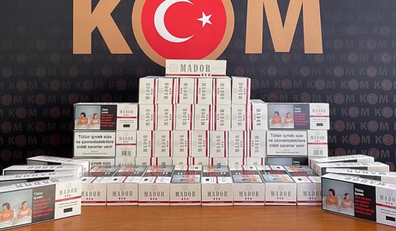 SİNOP’TA 10 BİN ADET BOŞ MAKARON ELE GEÇİRİLDİ