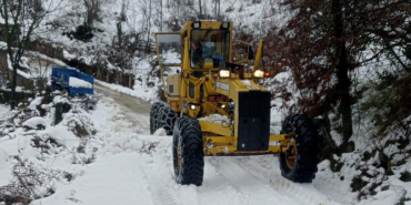 Sinop'ta kar nedeniyle 67 köy yolu ulaşıma kapalı