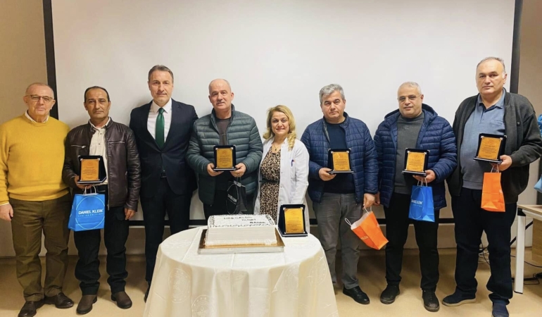 Sinop’ta hastane emeklilerine veda programı