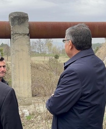 Vali Özarslan, tarımsal su kaynaklarını inceledi