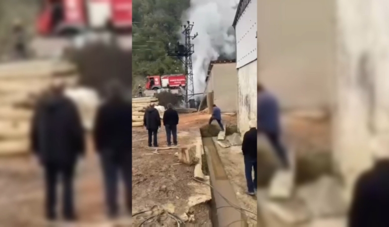 TRAFODA ÇIKAN YANGIN PANİK YARATTI