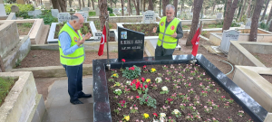 THK YÖNETİMİ ŞEHİTLİĞİ ZİYARET ETTTİ