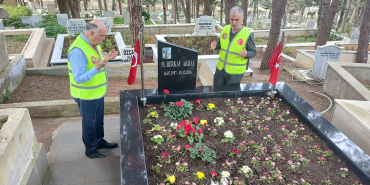 THK YÖNETİMİ ŞEHİTLİĞİ ZİYARET ETTTİ