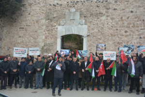 SİNOP'TA FİLİSTİNLİLER İÇİN GIYABİ CENAZE NAMAZI KILINDI