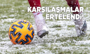 Sinop’ta spor karşılaşmalarına kar engeli