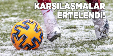 Sinop’ta spor karşılaşmalarına kar engeli