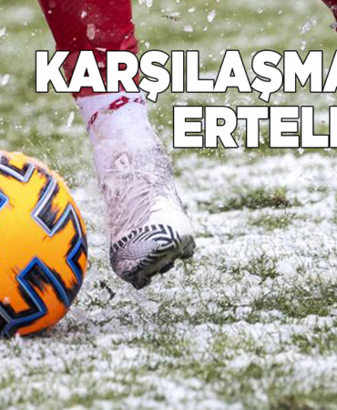 Sinop’ta spor karşılaşmalarına kar engeli