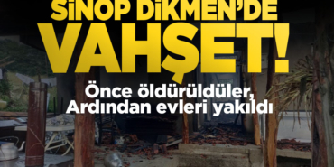 Önce öldürdüler sonra evi ateşe verdiler