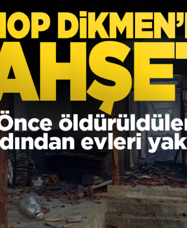 Önce öldürdüler sonra evi ateşe verdiler