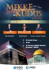 Mekke'nin Fethi Gecesi şehitler diyarı Boyabat'ta yapılacak