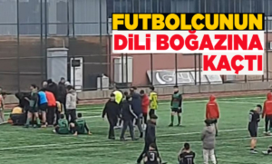 Sinop'ta futbol maçında korkutan anlar