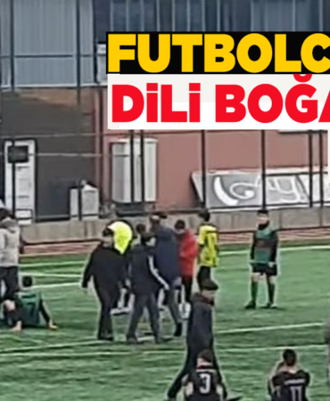 Sinop'ta futbol maçında korkutan anlar