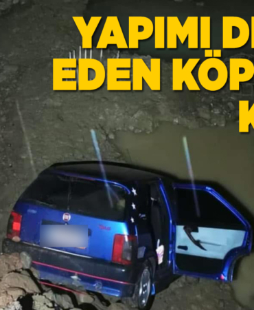 Sinop'ta otomobil çaya uçtu