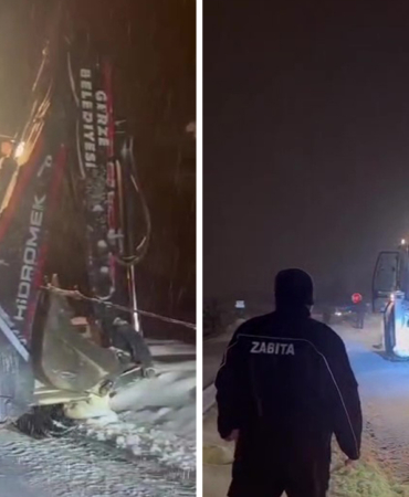 Sinop’ta yoğun kar yağışı! Yolda kalan yolcu otobüsü kurtarıldı