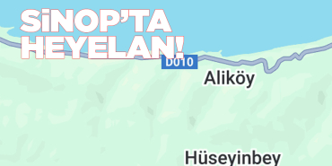Sinop’ta heyelan meydana geldi