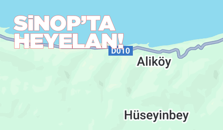 Sinop’ta heyelan meydana geldi