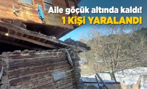 Sinop'ta aşırı kar yağışı sonrası ev çöktü