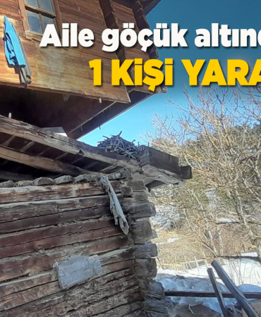 Sinop'ta aşırı kar yağışı sonrası ev çöktü