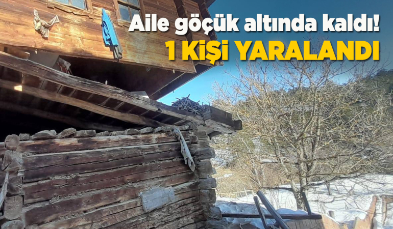 Sinop’ta aşırı kar yağışı sonrası ev çöktü