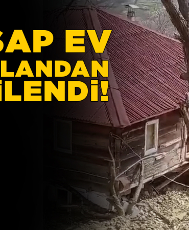 Sinop’ta heyelan: Bir ev hasar gördü