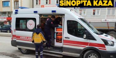 Motosikletin çarptığı yaya yaralandı