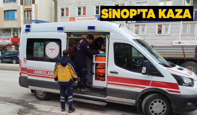 Motosikletin çarptığı yaya yaralandı