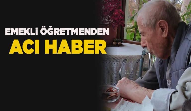 Sinoplu emekli öğretmen hayatını kaybetti