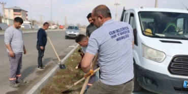 Bayram öncesi peyzaj ve temizlik çalışması yapıldı