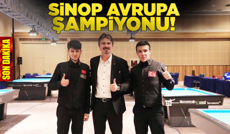 Sinop Spor Kulübü Avrupa şampiyonu oldu