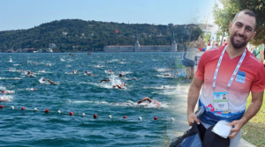 Sinoplu yüzücü kıtalar arasını 58 dakikada yüzdü