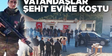 Vatandaşlar şehidin Boyabat'taki evine akın etti