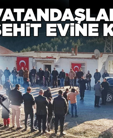 Vatandaşlar şehidin Boyabat'taki evine akın etti