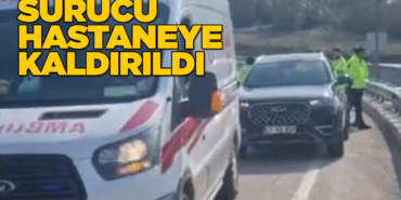 Sinop’ta kontrolden çıkan ATV bariyere çarptı