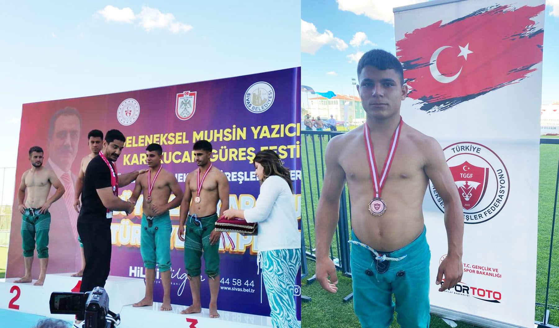 Sinoplu güreşçi Türkiye 3. oldu