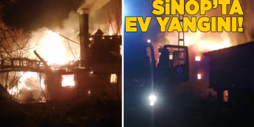 Yangında ev küle döndü