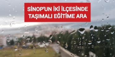 Sinop'un iki ilçesinde taşımalı eğitime bir gün ara