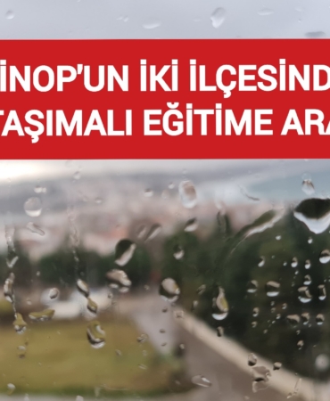 Sinop'un iki ilçesinde taşımalı eğitime bir gün ara
