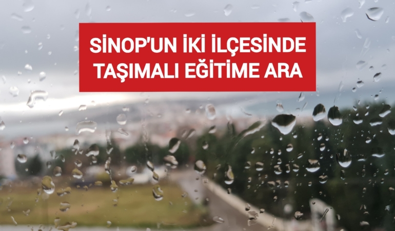 Sinop’un iki ilçesinde taşımalı eğitime bir gün ara