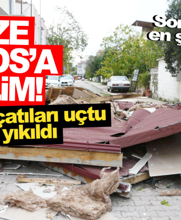 Lodos Gerze'yi vurdu