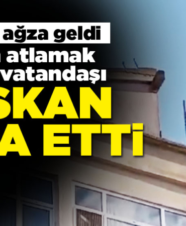 Çatıdan atlamak isteyen vatandaşı başkan engelledi