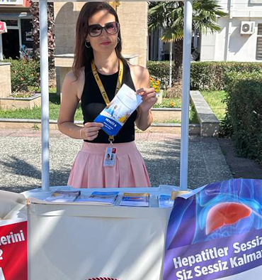 Gerze’de vatandaşlar hepatit konusunda bilgilendirildi