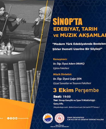 TERSANE’DE EDEBİYAT, TARİH VE MÜZİK AKŞAMLARI BAŞLIYOR