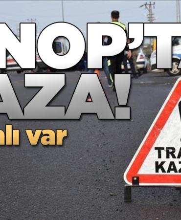 Kontrolden çıkan araç bariyere çarptı