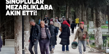 Sinop'taki mezarlıklarda arife günü yoğunluğu