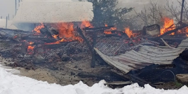Ordu’da ahşap ev yanarak kül oldu